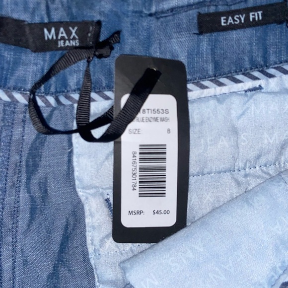 cute blue Jean denim shorts flowey formal y2k bottoms festival rich girl vibes - Picture 11 of 12